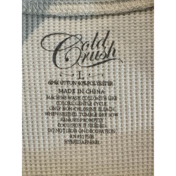 NASA 1981 Waffle Knit Thermal Top Women’s Large Long Sleeve - Picture 5 of 5